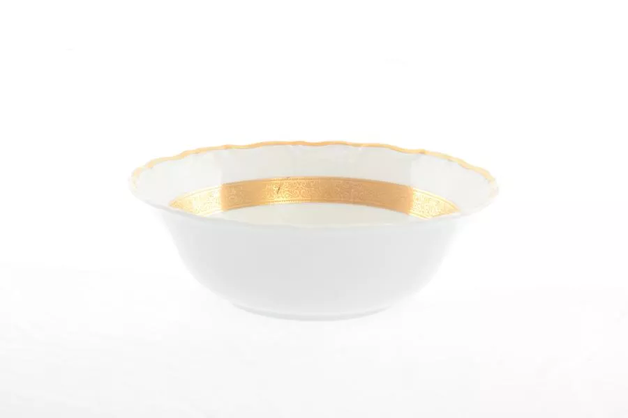 Фото Набор салатников Thun Мария Луиза золотая лента 19 см(6 шт)