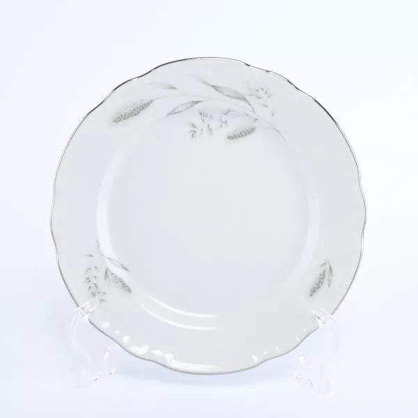 Фото Набор тарелок Thun Констанция Серебряные колосья 19 см (6 шт)