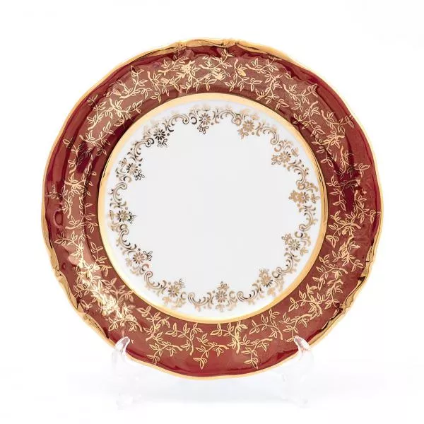 Фото Набор тарелок Sterne porcelan Красный лист 19 см(6 шт)
