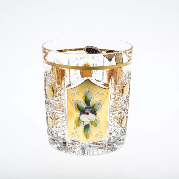 Фото Набор стаканов для виски Bohemia Max Crystal хрусталь с золотом 320мл(6 шт)