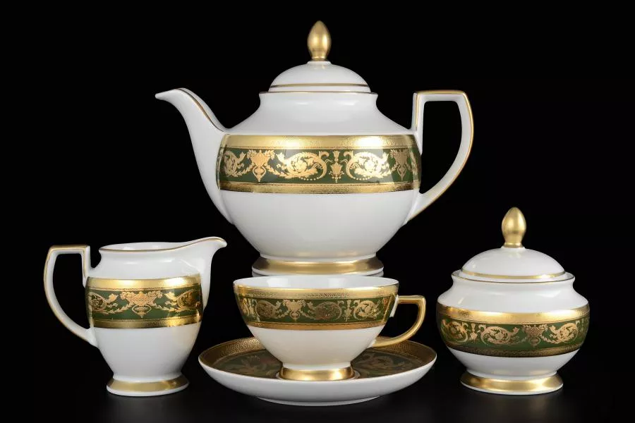 Фото Чайный сервиз на 6 персон 17 предметов Imperial Green Gold