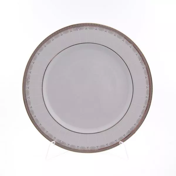 Фото Набор тарелок Thun Опал Платиновая лента 25см (6 шт)