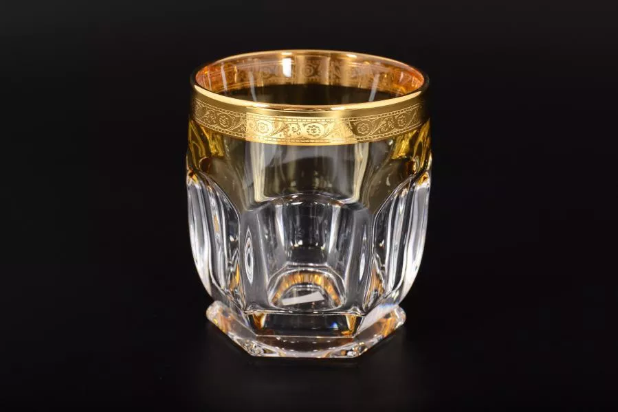 Фото Набор стаканов для виски 250 мл Сафари желтый  (6 шт) BOHEMIA GOLD