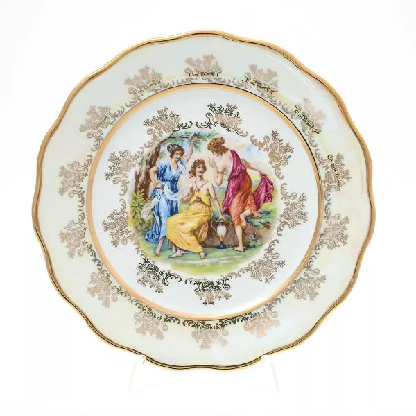 Фото Набор тарелок Sterne porcelan Мадонна Перламутр  25 см(6 шт)