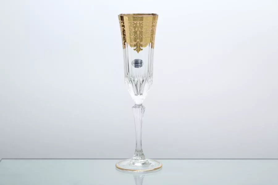Фото Набор фужеров для шампанского Astra Gold Natalia Golden Ivory Decor 180мл(6 шт)