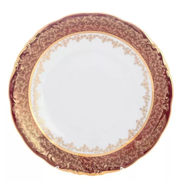 Фото Блюдо круглое Sterne porcelan Красный лист 30 см